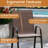 4PCS Outdoor Bar Stools 29'' Fabric Bar Height Stools w/ Armrests & Footrest Brown-2086314977