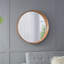 31,5 "miroir rond en bois de pin, miroir mural pour la salle de bain