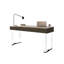Bureau rectangulaire en pierre frittée, 2 tiroirs-765585235