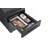 3-Drawer Mobile File Cabinet, 5-Wheel Anti-Tilt Heavy-Duty Rolling Cart for Legal/Letter/A4 Files, Black Cold-Rolled Steel Under Desk Storage-1497520939
