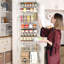 Over The Door Pantry Organizer, Pantry Organization And Storage, Metal Hanging Spice Rack Shelves Door, Seasoning Shelves, White-905532894