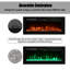 Aakifa Symple Stuff Black Electric Fireplace with 2000 BTU-119728373