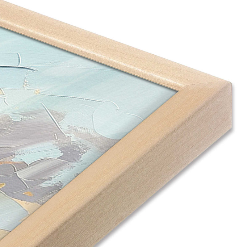 «Positano Azure Retreat», impression encadrée sur papier par Azure Artisanal Studio, Érable brut