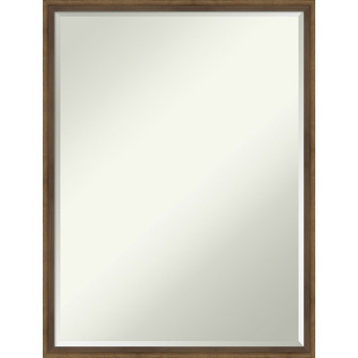 Ithsham Wood Flat Wall Mirror