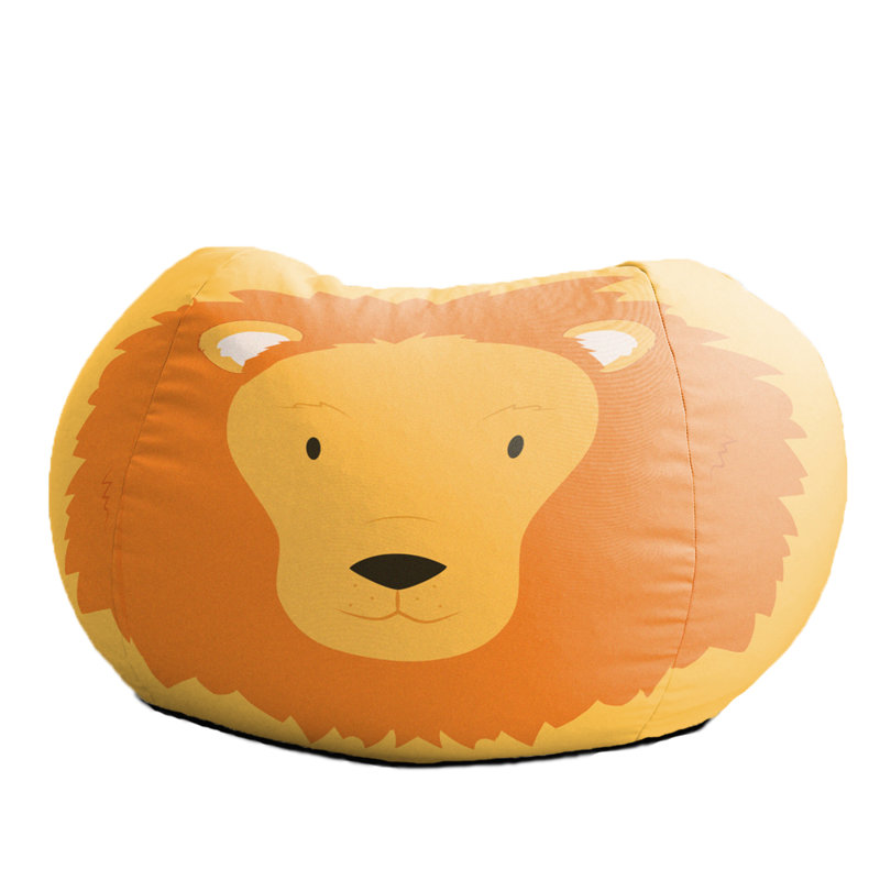 Printed Animal Medium Beanbag And Footstool Bundle
