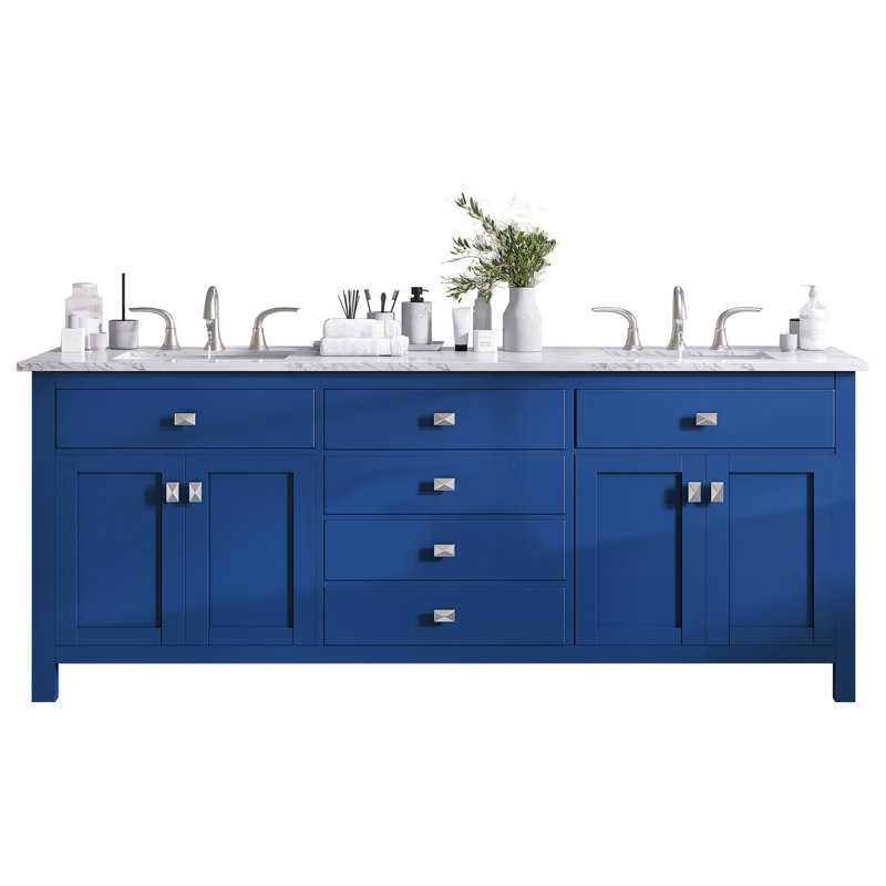 Odilion 72" Double Bathroom Vanity Set