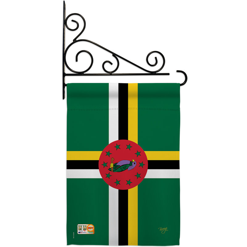 Double Sided 18.5'' H x 13'' W Polyester Flag Set