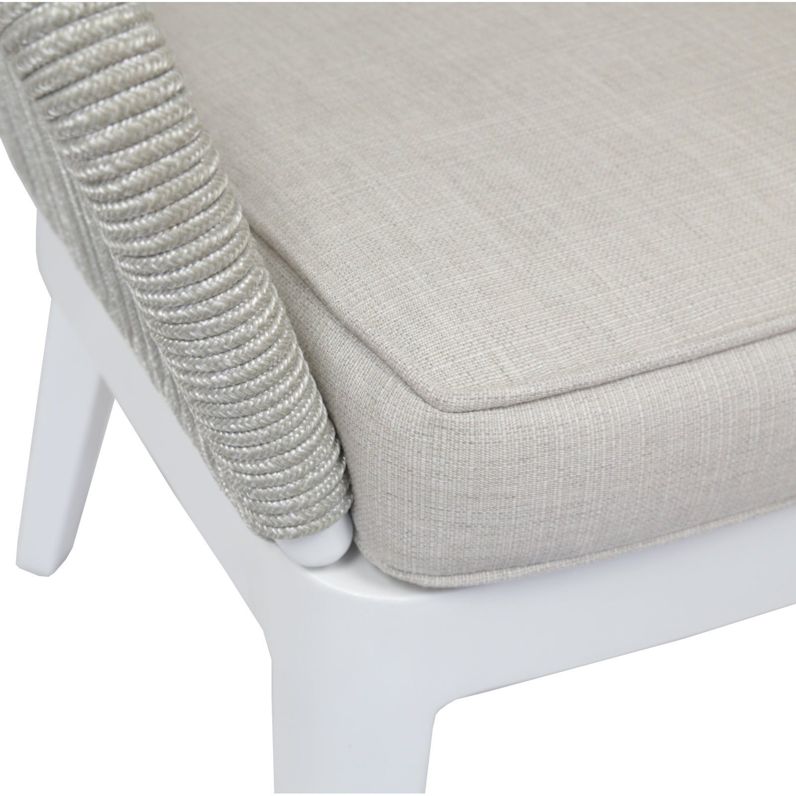 Renfri Premium All-Weather Wicker Outdoor Dining Armchair with Sunbrella® Cushion, Echo Ash Sunbrella®