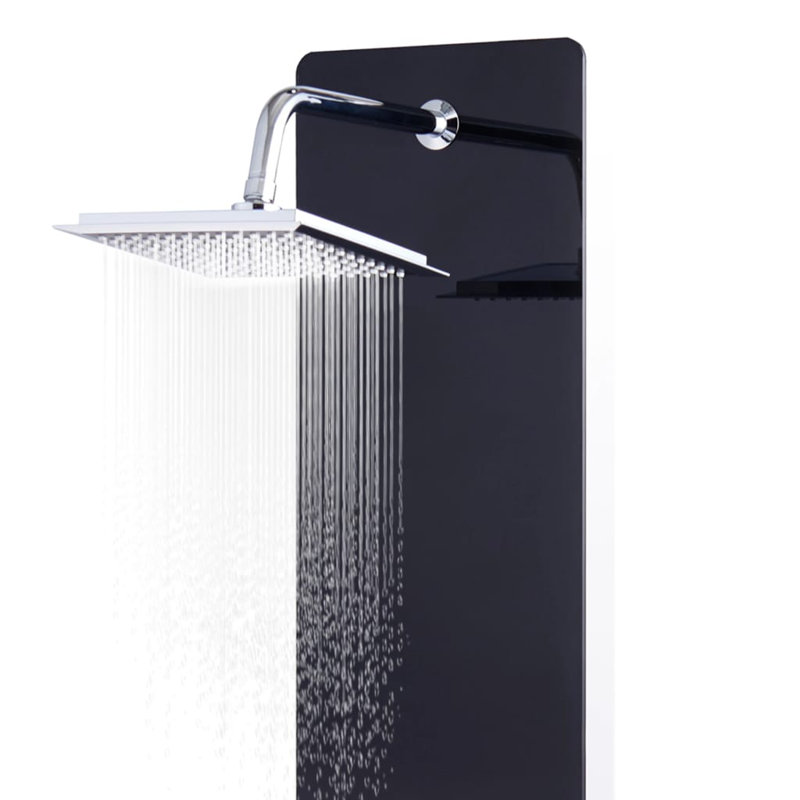 Cavandale Shower Tower Panel, Black