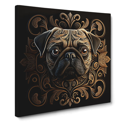 Pug Ornamental - Wrapped Canvas