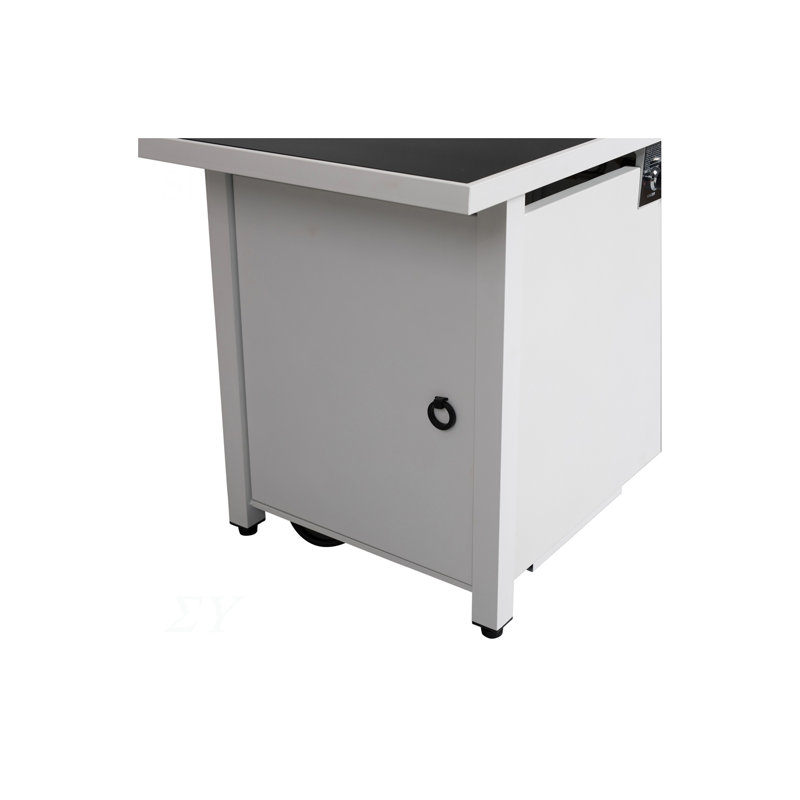 Table de foyer d'extérieur en acier avec couvercle 25 H x 42 W