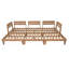 Ensemble de canapé de patio modulaire en bois d'acacia 6 pièces avec coussins et coussins épais