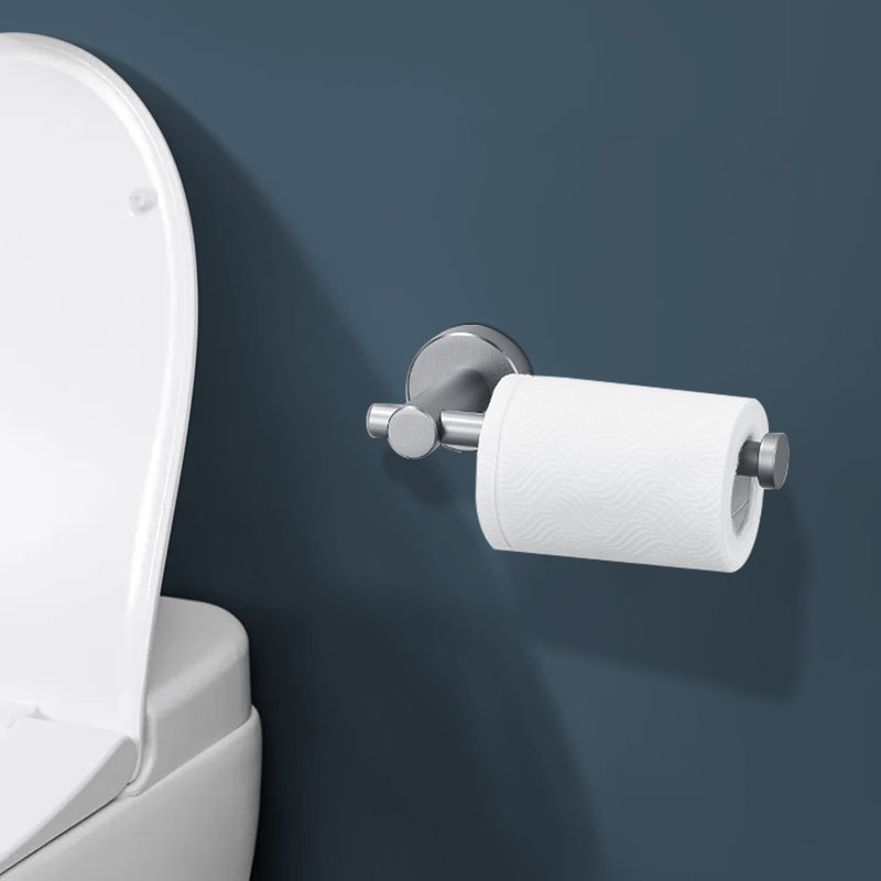 Porte-papier hygiénique mural en aluminium Topcraft, Gris pistolet