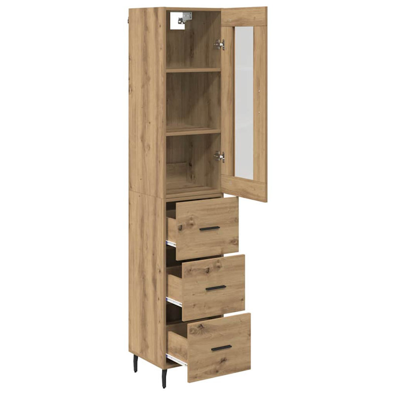 34.5cm Sideboard, Artisan Oak