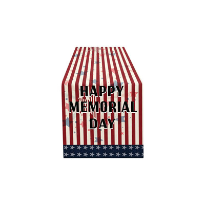 4th Of July Decorative Tablecloth And Table Runner Independence Day Patriotic Table Linen Set Dining Table Home Decoration