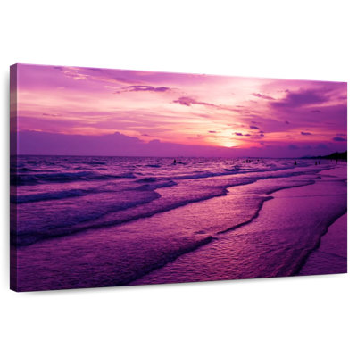 Mauve coucher de soleil mauve