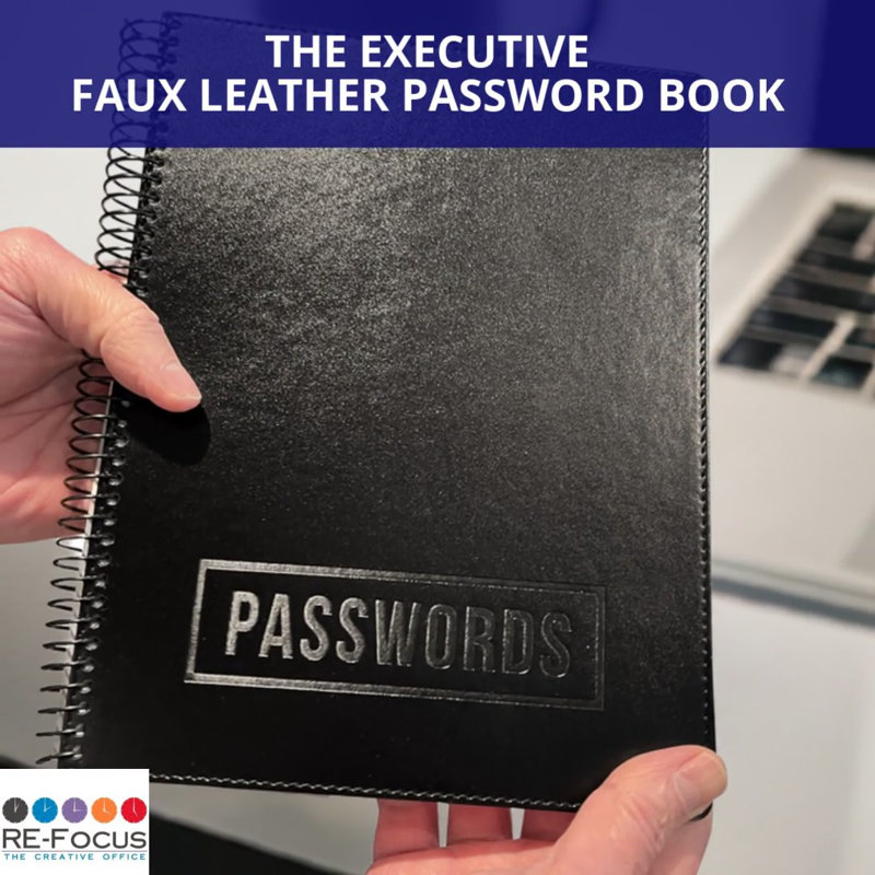 Large Password Keeper Notebook, Blue