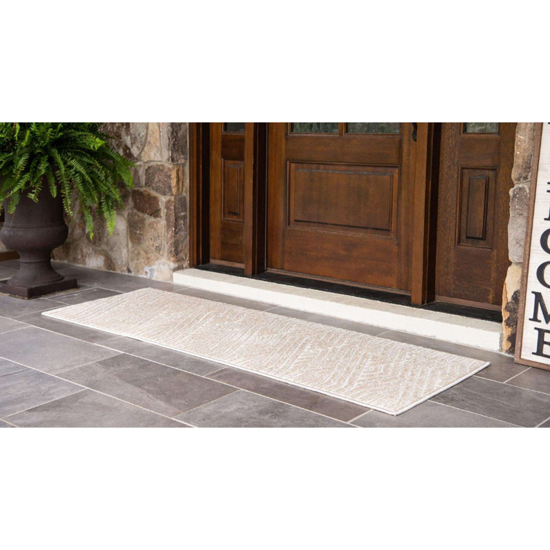 Tapis d'extérieur couleur Claudia Biscotti, Tapis de couloir 2 pi x 8 pi