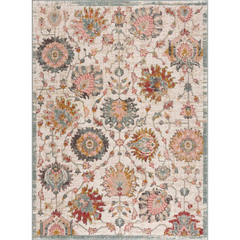 Mihira Damask Indoor Rug, Rectangle 8'10" x 12'