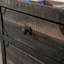 Brown File Pedestal With Metal Frame, Lockable Storage, And Rolling , Fully Assembled For Small Spaces