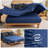 7-Piece Stripe Geometric Comforter Set, Soft Microfiber All-Season Complete Bedding Set-122815469-122815463