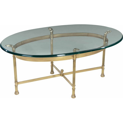 Classic Glass Top Coffee Table