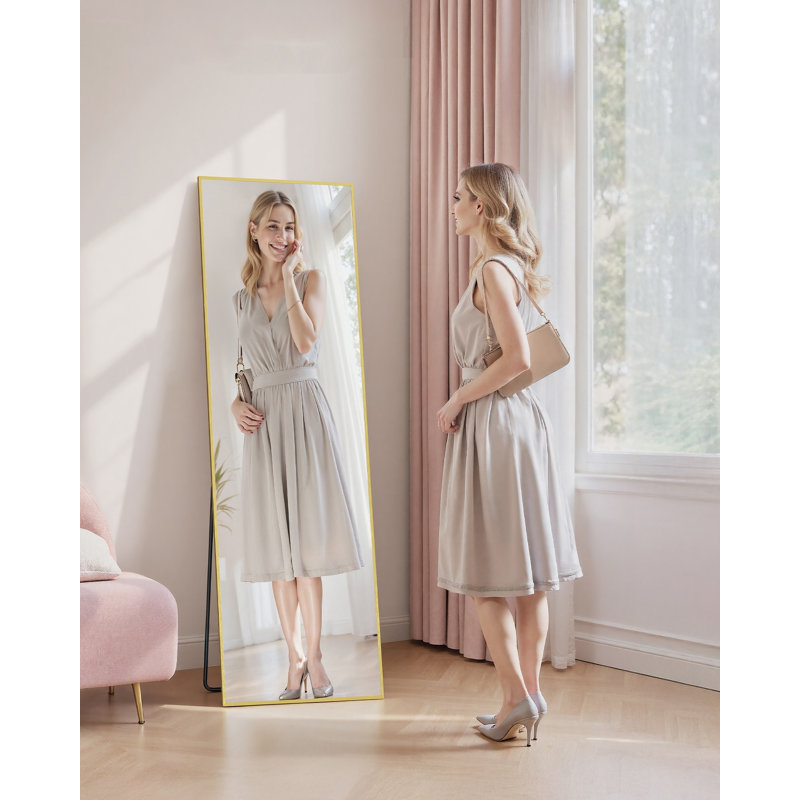 Aluminium Rectangle Mirror, Gold