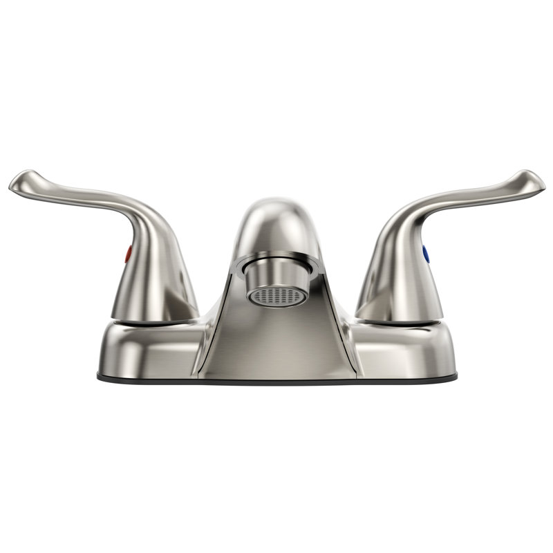 Centerset 2-handle Bathroom Faucet with Drain Assembly