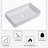 24"X13.5" Ceramic Rectangular Vessel Bathroom Sink-102543843