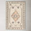Moore Southwestern Hand Tufted Wool Peach/Dusty Pink/Ivory/Light Gray Area Rug-921180941