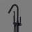 High Arch Single-Handle Freestanding Tub Faucet Bathtub Filter With Handheld Shower In Venetian-111704741