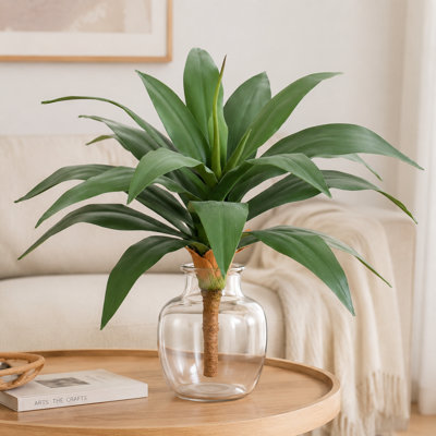 15in Artificial Agave Plant, UV Protected Fake Agave Plant, Agave Plants Outdoor Decor for Indoor Outdoor Use