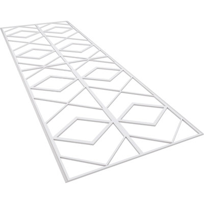 32.25'' H x 94.5'' W x 0.38'' D Expanded Cellular PVC Wainscot Panelling