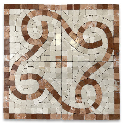 4" x 4" Marble Mosaic Wall & Floor Tile