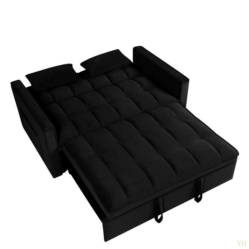 Canapé-lit convertible 3-en-1 53 po Modern Velvet