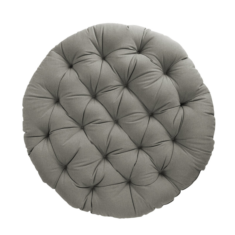 Coussin intérieur / extérieur Sunbrella Papasan, Toile gris anthracite Sunbrella®, L 44 po x P 44 po, Polyester