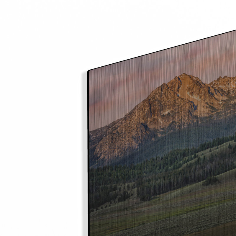 Mur en métal «Sawtooth Pastel» par Rick Berk, H 16 po x l 24 po