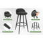 Crista Upholstered Counter Stool with Metal Frame-583764201-803584715