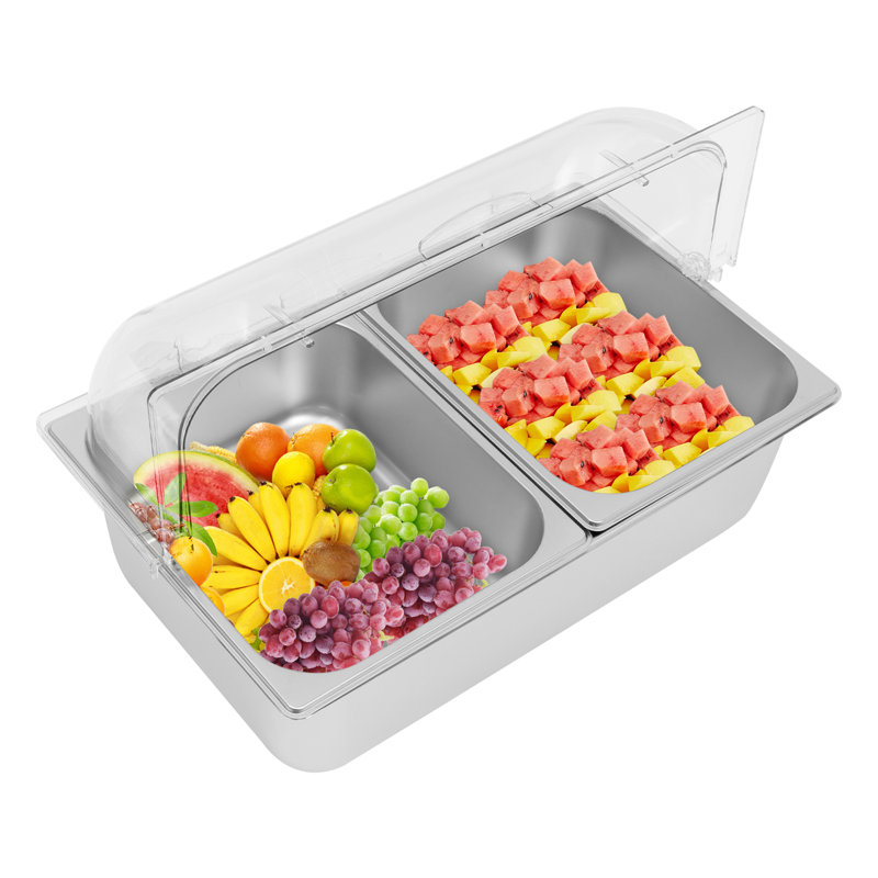 Stainless Steel Food Serving Container Rectangular Food Serving Container With Lid