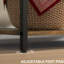Tablette rustique pour bouteilles de vin brun