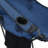 Portable Dark Blue Folding Camping Chair, Adjustable Reclining With Three Levels, Side Pockets, Cup Holder, Carry Bag, Comfortable Seating For Hiking And Barbecues Outdoor Reclining, Steel Frame,