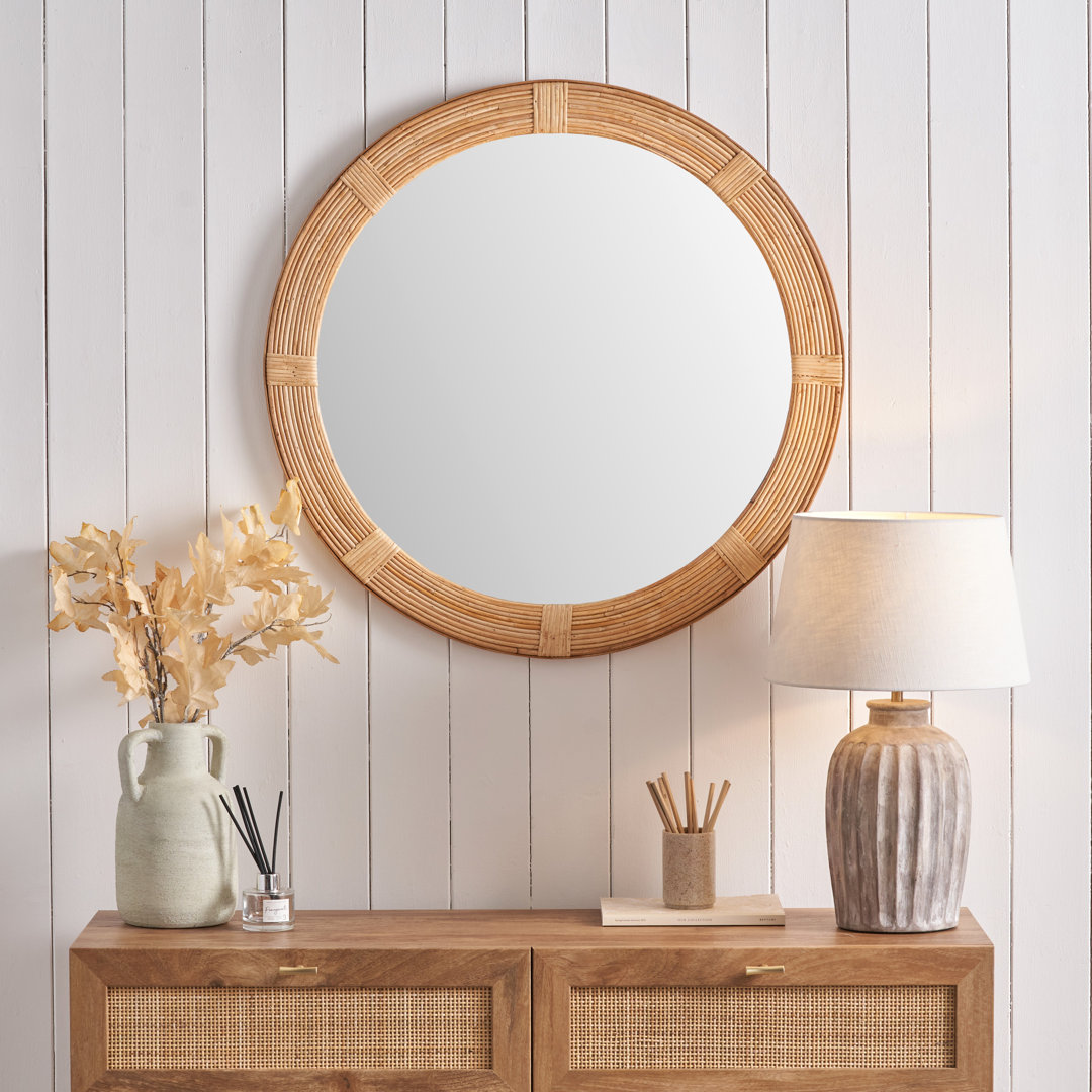 Bamboo / Rattan Round Mirror