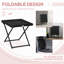 Outsunny Folding Rattan Garden Coffee Table Small 40 x 40 x 40 cm Black