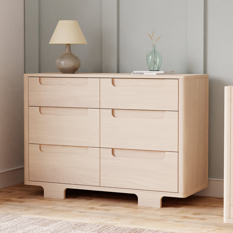 Yuzu 6-Drawer Dresser, Washed Natural
