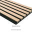 SereniSlats Sandrift 94,5 po x 9,5 po Panneaux muraux insonorisants 3D -124325796