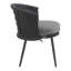 Chaises de patio pour 2 personnes, en métal et corde avec coussins gris foncé, ergonomiques et respirantes pour les meubles d'extérieur à assise longue convenant à tous les rassemblements-1132918723