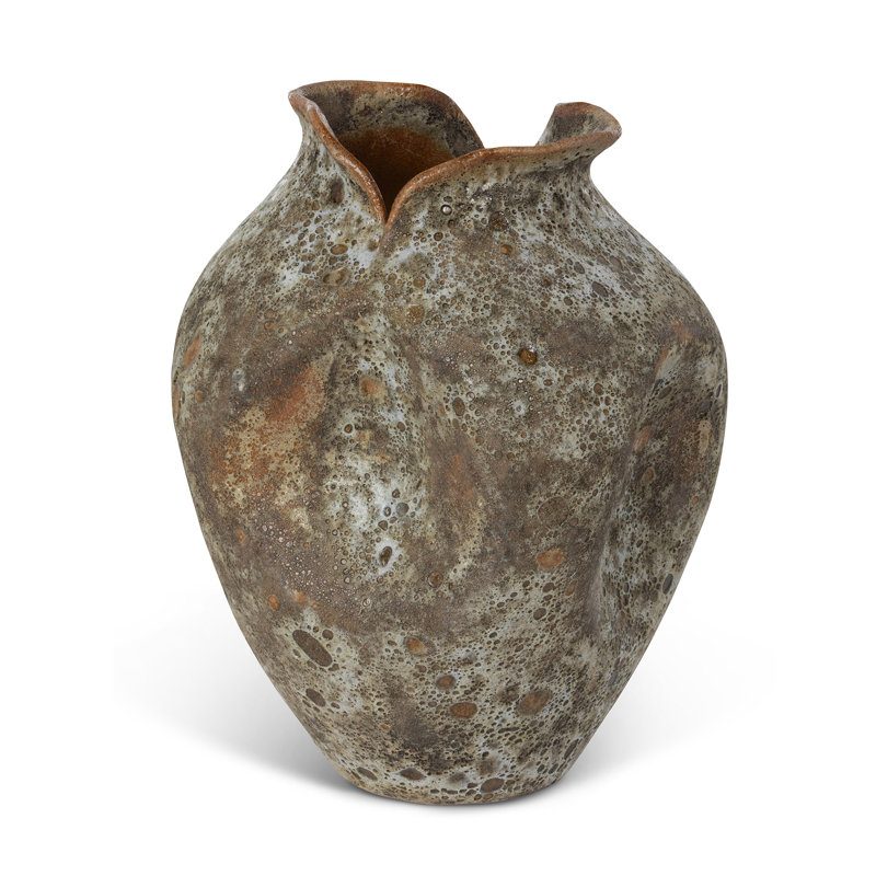 Reef Vase, Stone Beige, Moss
