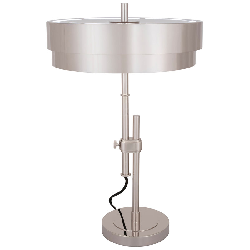 Elliott Table Lamp, Polished Nickel, Metal