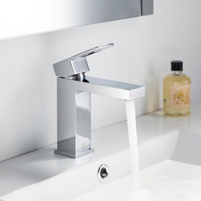 Cube Single-Hole Bathroom Faucet