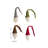 Felt Santa Wine Toppers With Curly Hats, Set Of 4